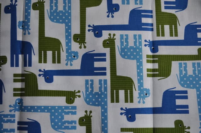 Blue And Green Giraffes