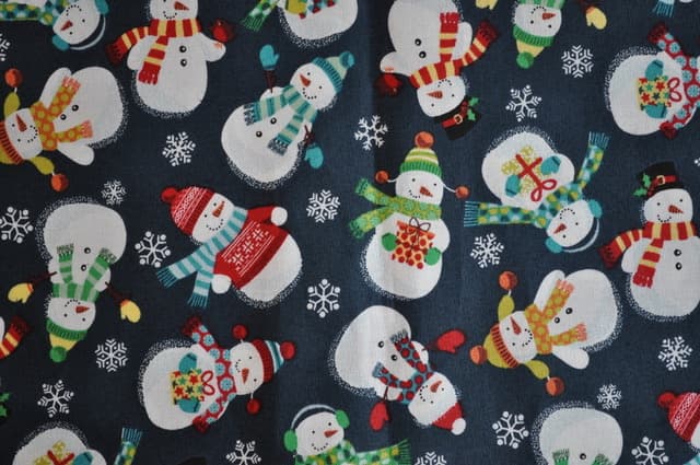 Snowmen On Navy