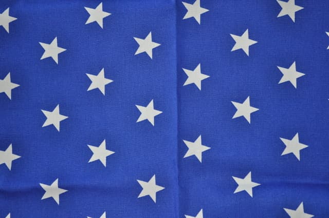White Stars On Blue