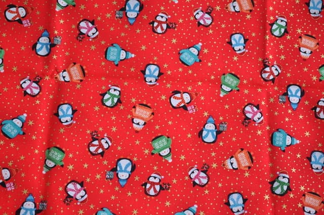 Penguins Red Metallic